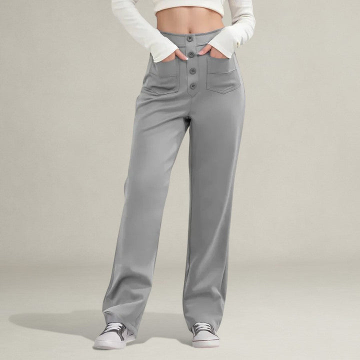Marrievelle | High Waist Elastic Trousers