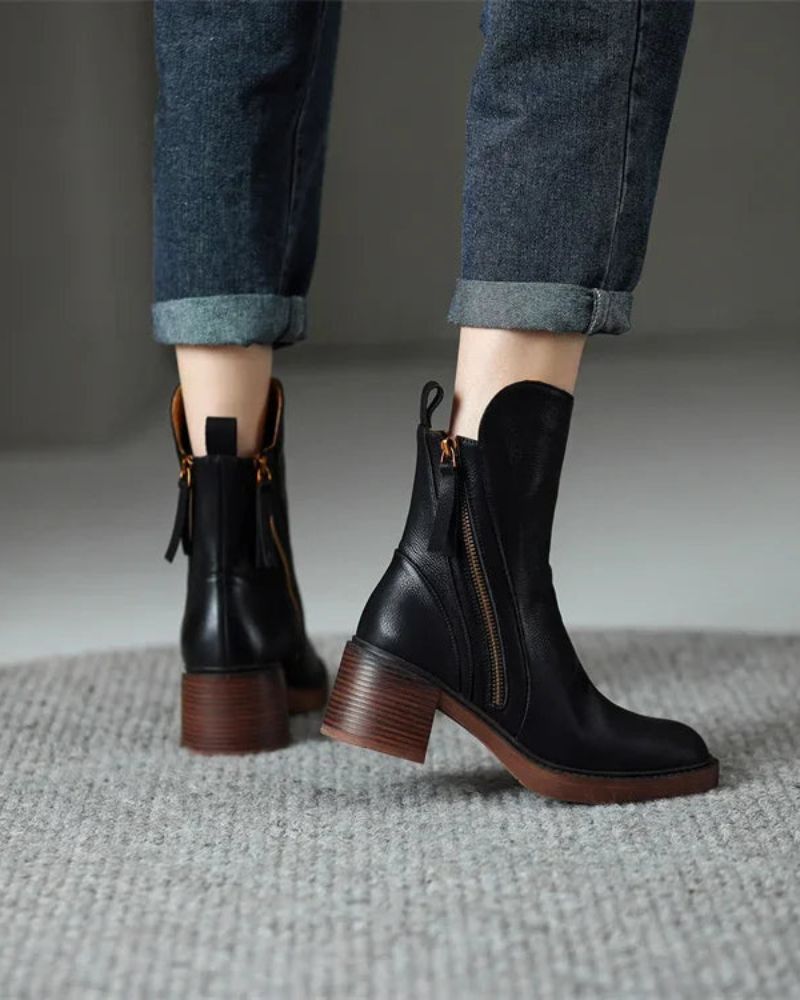 Valorine | Comfort Zip Ankle Boots