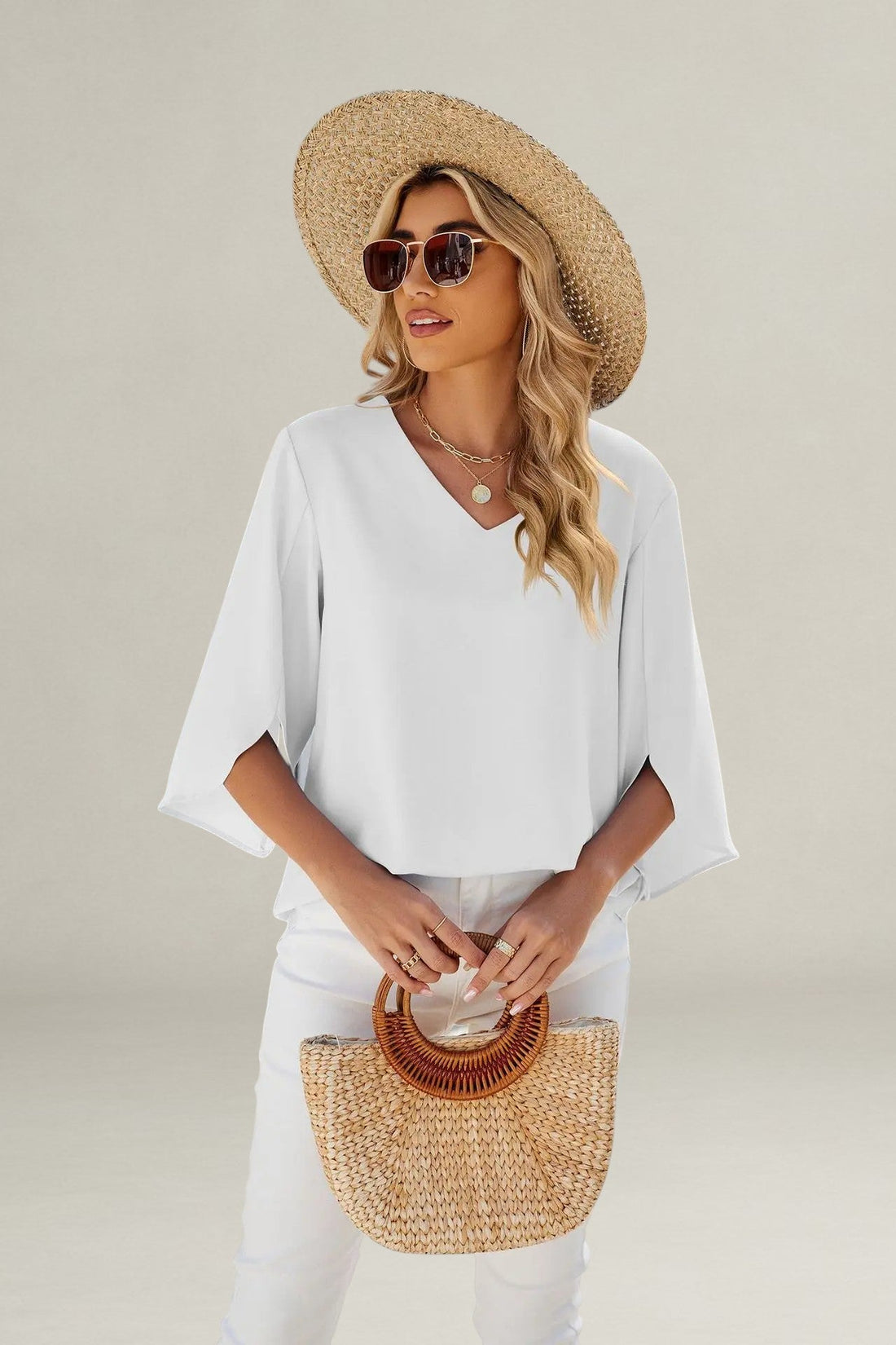 Marrievelle | V-neck Blouse