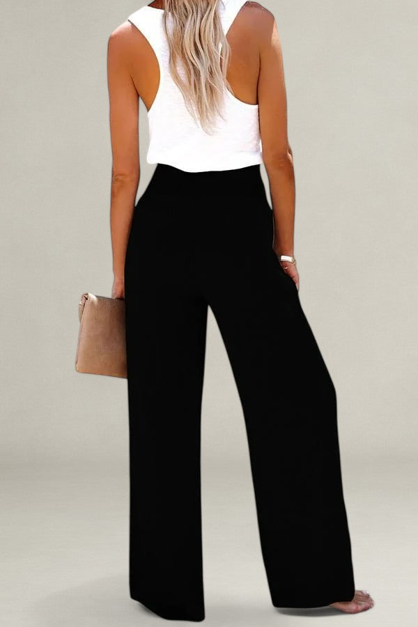 Marrievelle | Relaxed High-Waist Pants