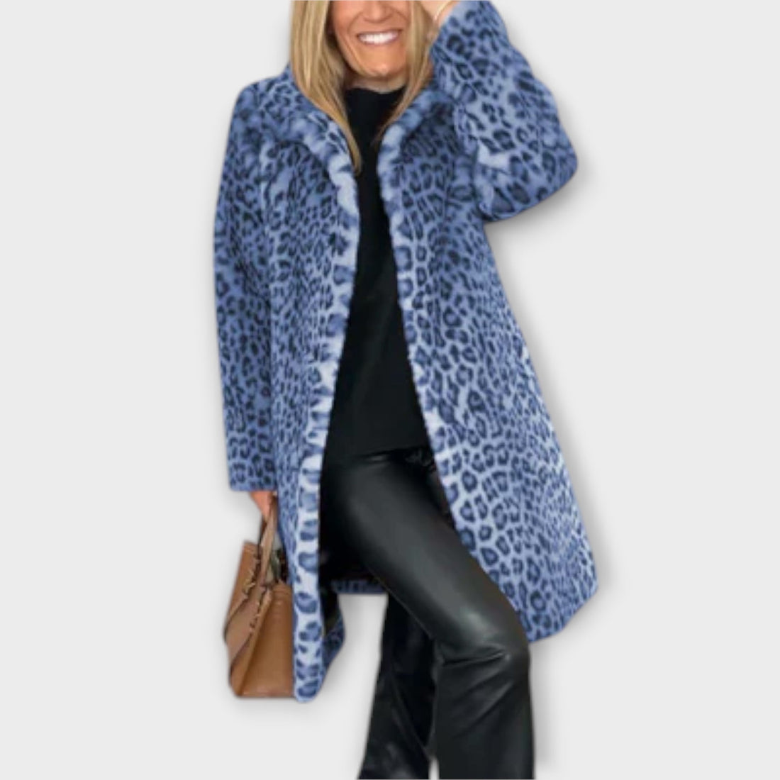 Amara - Luxe Leopard Print Coat