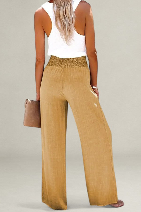 Marrievelle | Relaxed High-Waist Pants