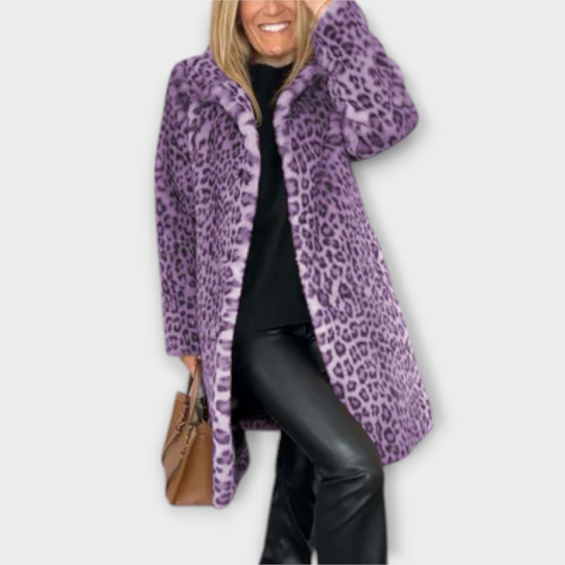 Amara - Luxe Leopard Print Coat