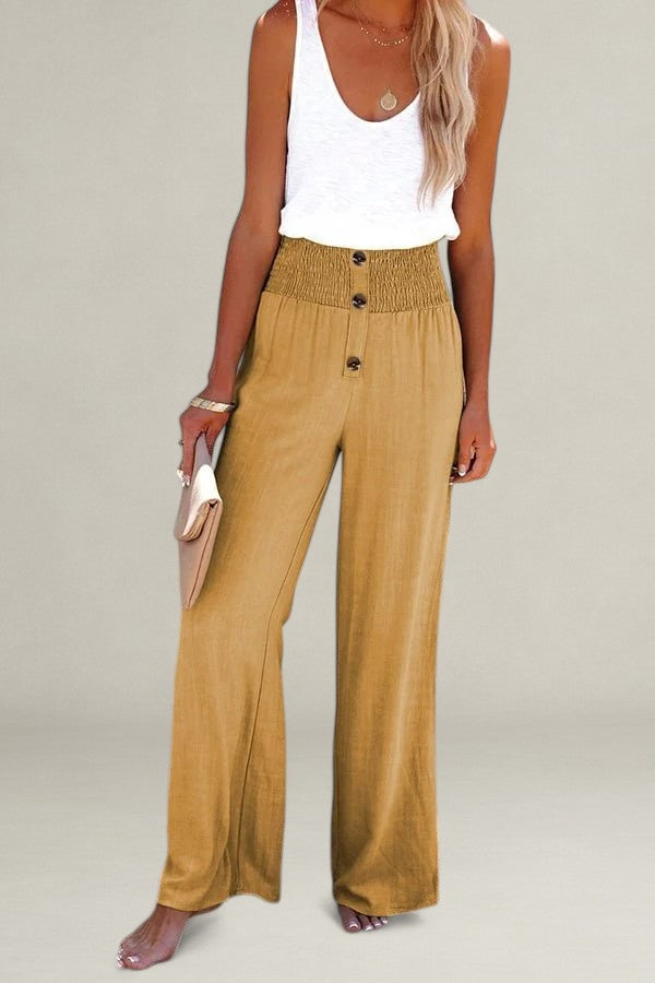 Marrievelle | Relaxed High-Waist Pants