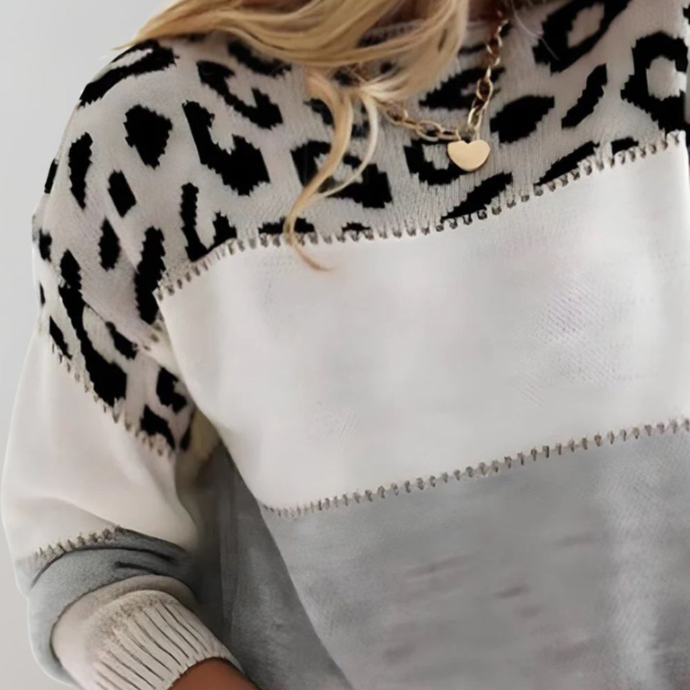 Marrievelle | Leopard Elegance Sweater