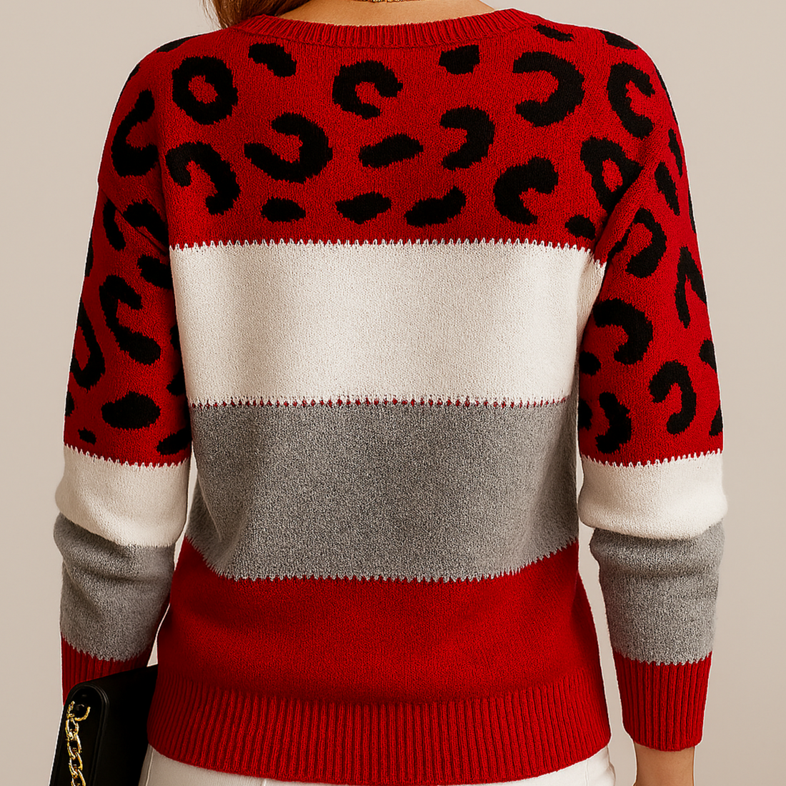 Marrievelle | Leopard Elegance Sweater