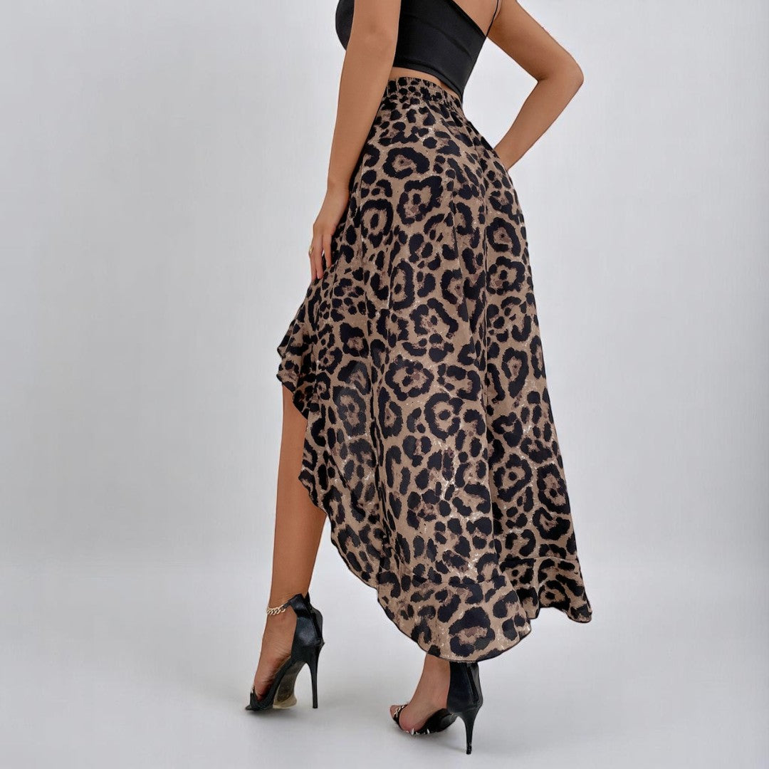 Marrievelle | Flowy Leopard Skirt