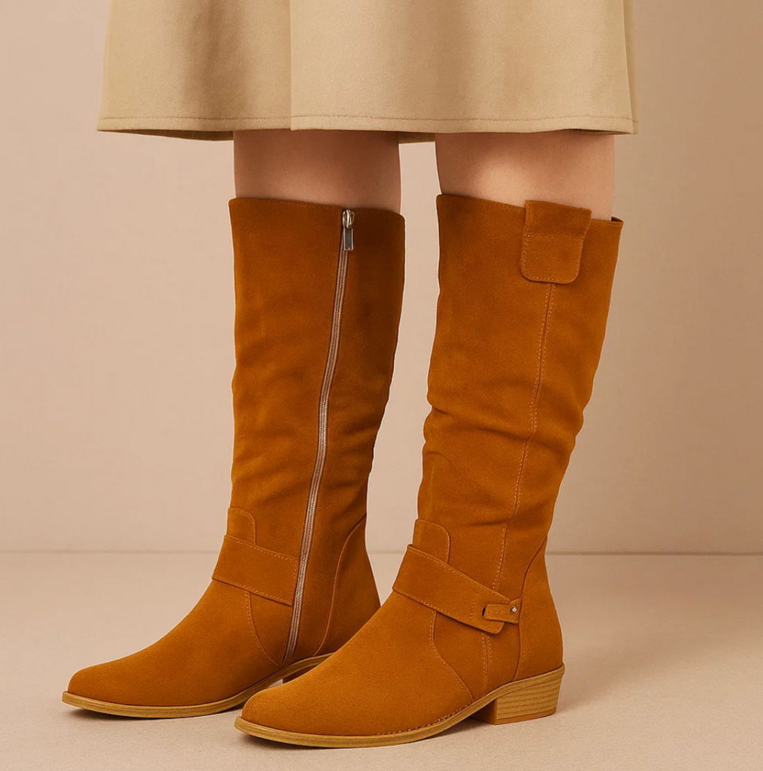 Lumière | Elegant Suede Knee-High Boots