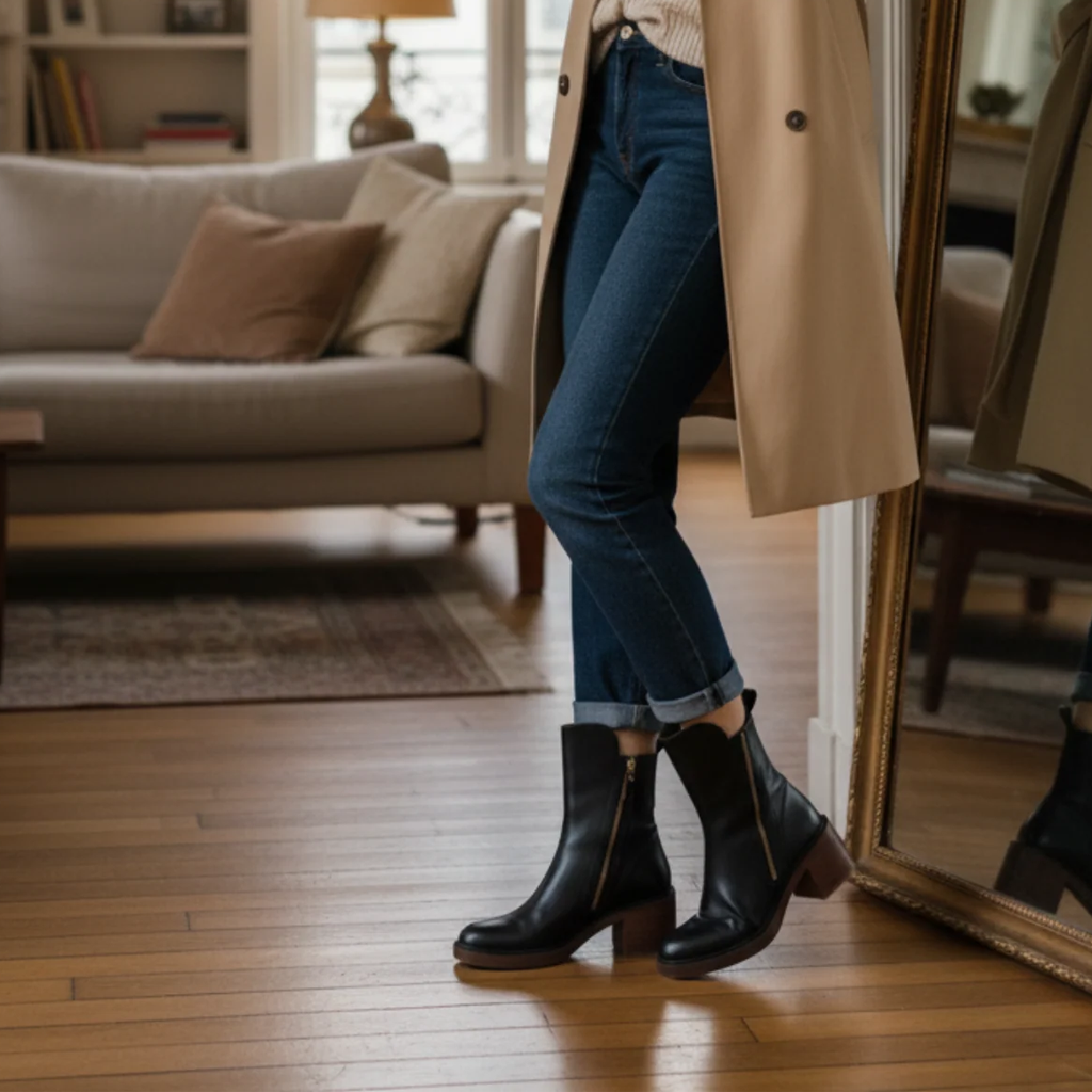 Valorine | Comfort Zip Ankle Boots