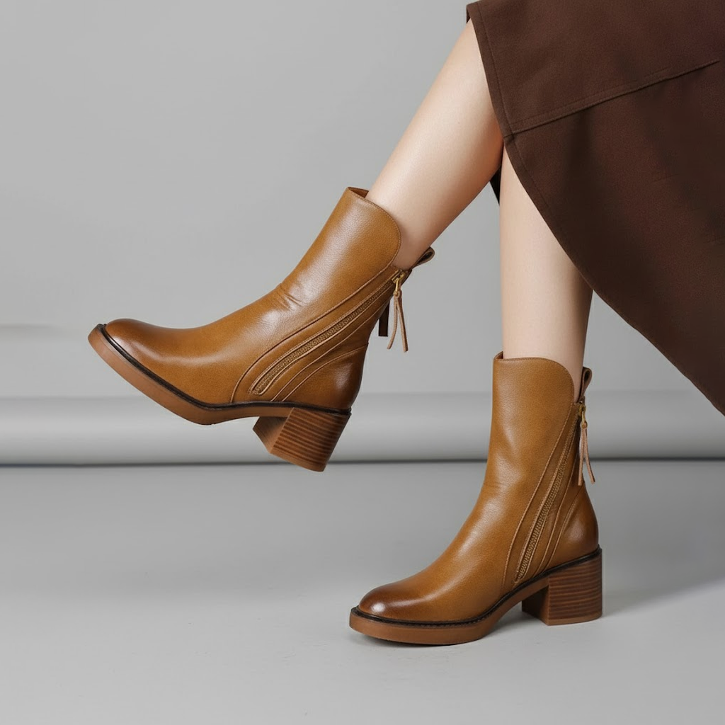 Valorine | Comfort Zip Ankle Boots