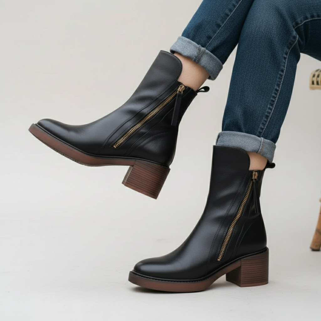 Valorine | Comfort Zip Ankle Boots