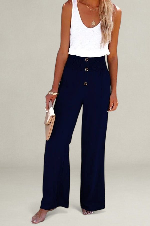 Marrievelle | Relaxed High-Waist Pants