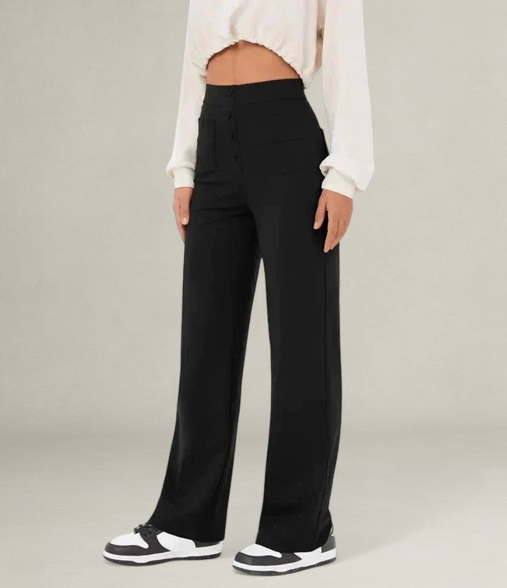 Marrievelle | High Waist Elastic Trousers