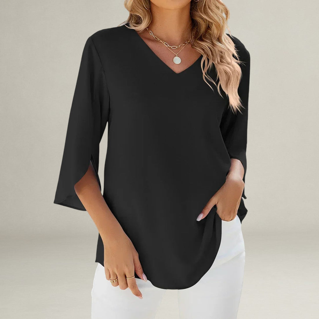 Marrievelle | V-neck Blouse