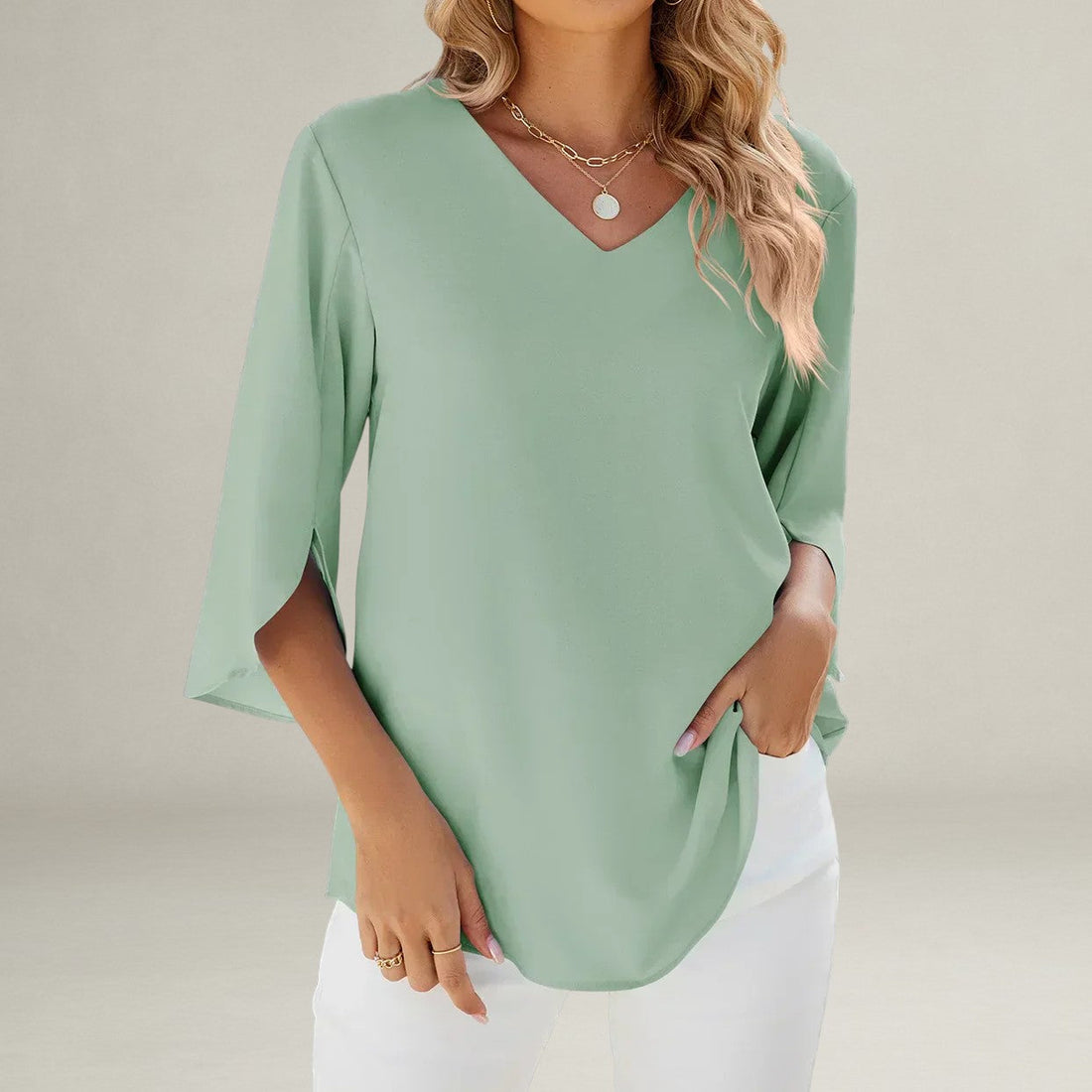 Marrievelle | V-neck Blouse
