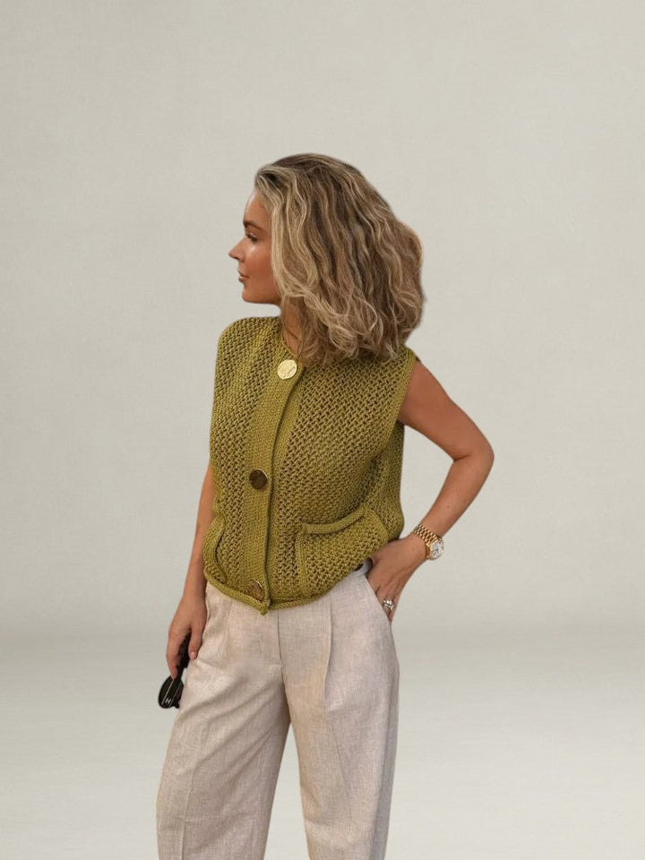 Marrievelle | Ribbed Knitted Top