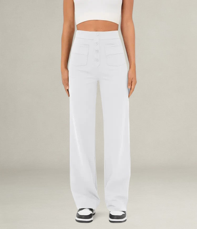 Marrievelle | High Waist Elastic Trousers